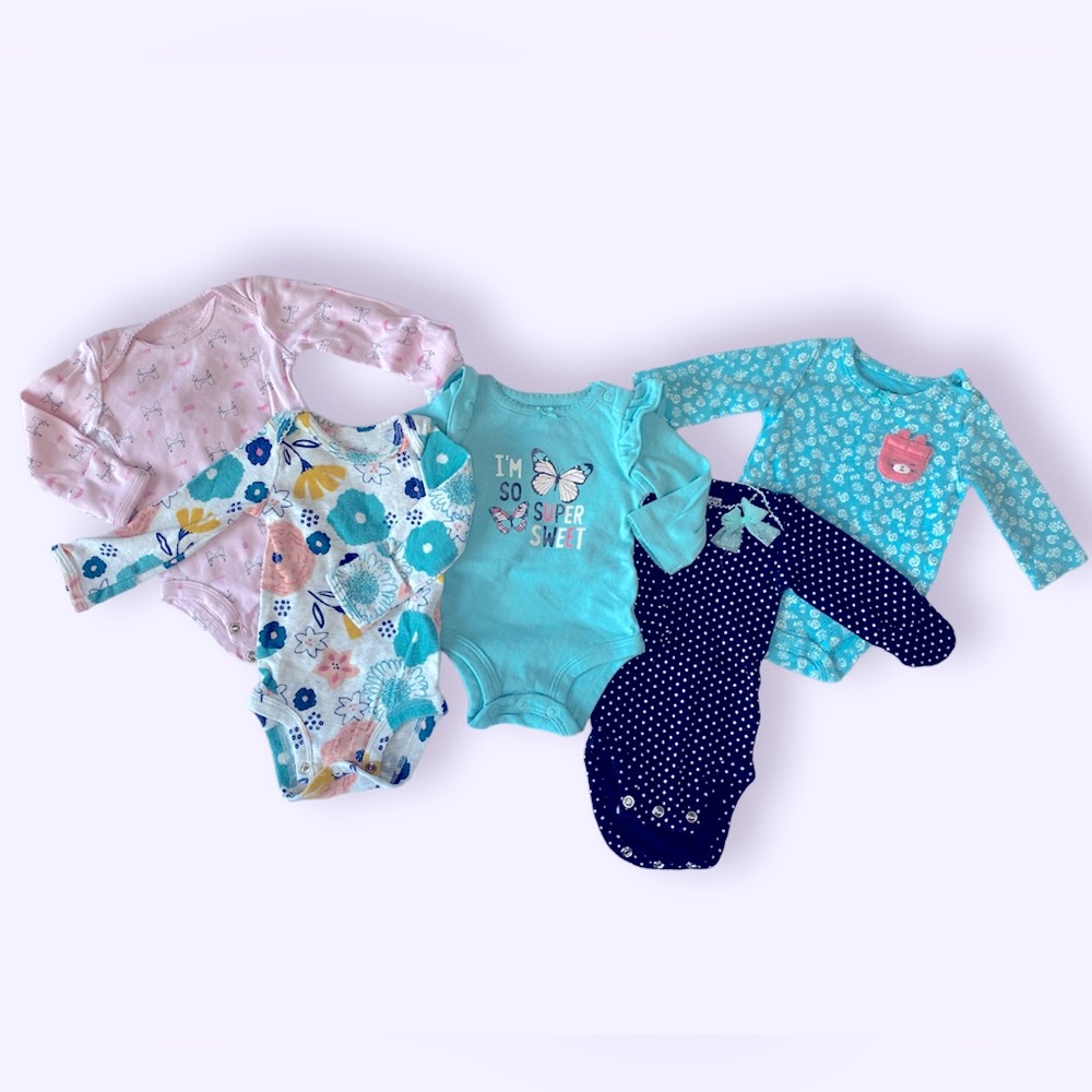 5 piece NB onsies